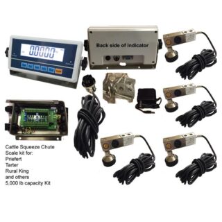 thumbnail image 2 of Miumaeov Livestock Scale Kit, Steel Beam Compression Load Cell Scale Floor Scale Kit Junction Box Animal Scale Kit Animal Cattle Hogs Pigs Sheep Weigh 2 of 12