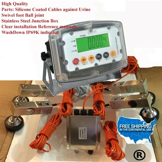 thumbnail interactive-video image 1 of Livestock Floor Scale Load Cell Kit – 10,000 Lb Capacity – 4 Load Cells, Feet & Spacers – SWS-SDS LSSK 1 of 1